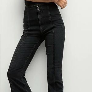 Veronica Beard Carson Seamed Kick-Flare Jean